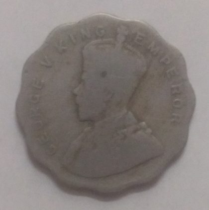 British India Coin GEORGE V- 1 ANNA 1930(used) (Copper Nickle) | Indian Postage Stamps | Indian Coins | Old Indian Currency | Rare Indian Coins | Numismatic Collection India