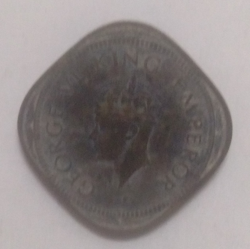 British India Coin GEORGE VI-2 ANNA 1945(used) (Nickle - Brass) - Image 2