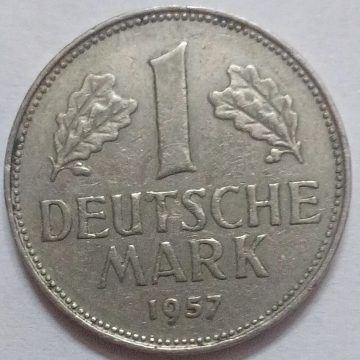 GERMANY Deutsche 1 MARK 1957 (USED)