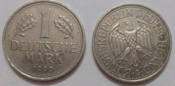 GERMANY Deutsche 1 MARK 1990 (USED)