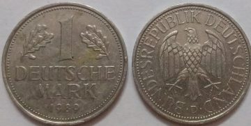 GERMANY Deutsche 1 MARK 1989 (USED)