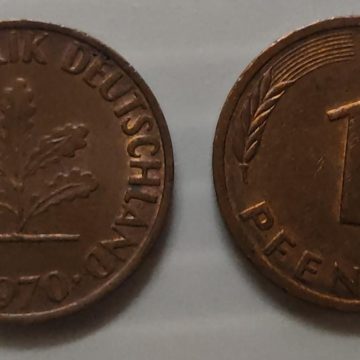 GERMANY 1 PFENNIG 1970(USED)