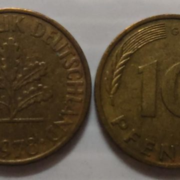 GERMANY 10 PFENNIG 1978(USED)