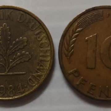 GERMANY 10 PFENNIG 1984(USED)