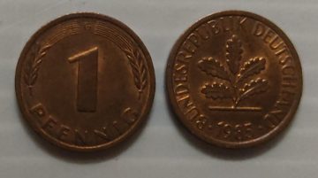 GERMANY 1 PFENNIG 1985(USED)