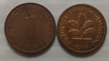 GERMANY 1 PFENNIG 1986(USED)