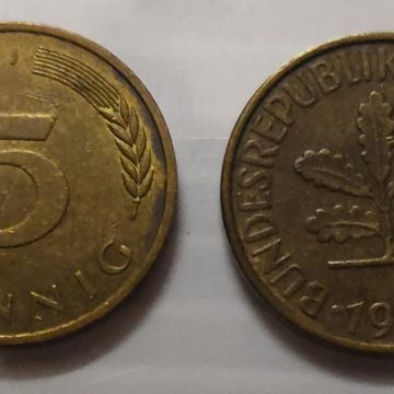 GERMANY 5 PFENNIG 1974(USED)