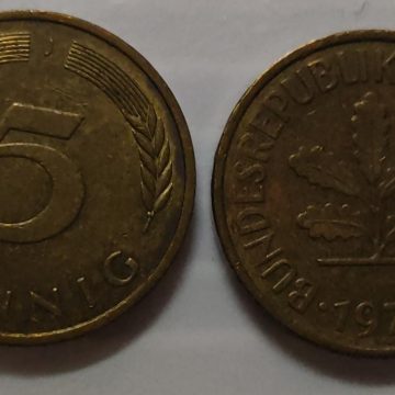 GERMANY 5 PFENNIG 1977(USED)