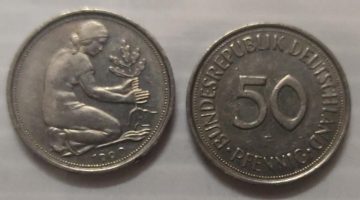 GERMANY 50 PFENNIG 1990(USED)