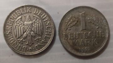 GERMANY 1 MARK 1962(USED)
