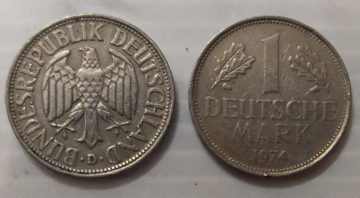 GERMANY 1 MARK 1974(USED)