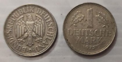 GERMANY 1 MARK 1975(USED) | Indian Postage Stamps | Indian Coins | Old Indian Currency | Rare Indian Coins | Numismatic Collection India