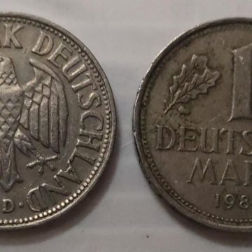 GERMANY 1 MARK 1989(USED)