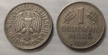 GERMANY 1 MARK 1990(USED)