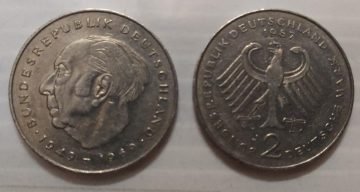 GERMANY 2 MARK 1987(USED)