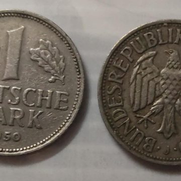 GERMANY 1 MARK 1950(USED)