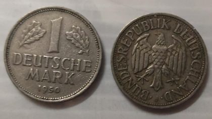 GERMANY 1 MARK 1950(USED) | Indian Postage Stamps | Indian Coins | Old Indian Currency | Rare Indian Coins | Numismatic Collection India