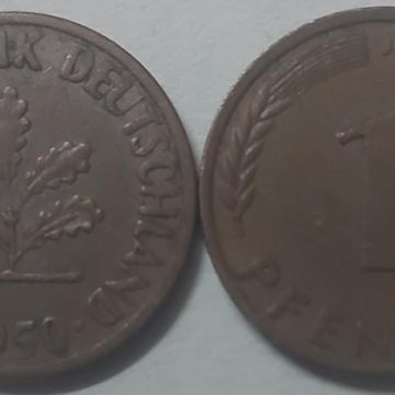 GERMANY 1 PFENNIG 1950 (USED)