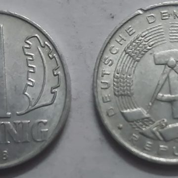 GERMANY 1 PFENNIG 1968 East Germany (USED)