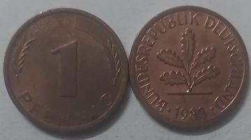 GERMANY 1 PFENNIG 1983 (USED)