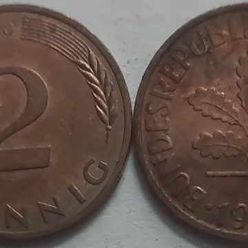 GERMANY 2  PFENNIG 1971 (USED)