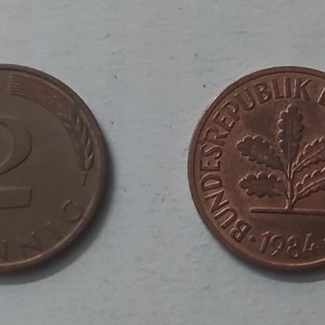 GERMANY 2  PFENNIG 1984 (USED)