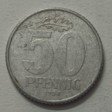 GERMANY 50  PFENNIG 1958 (USED)