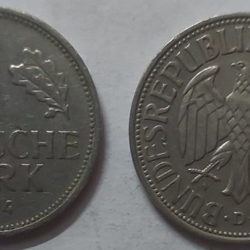GERMANY Deutsche 1 MARK 1954 (USED)