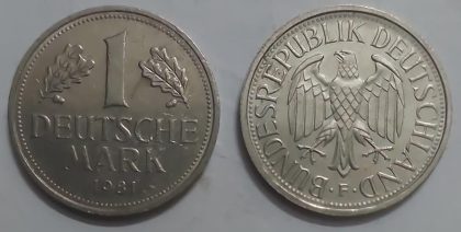 GERMANY Deutsche 1 MARK 1981 (USED) | Indian Postage Stamps | Indian Coins | Old Indian Currency | Rare Indian Coins | Numismatic Collection India