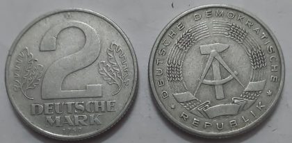 GERMANY Deutsche 2 MARK 1957 (USED) | Indian Postage Stamps | Indian Coins | Old Indian Currency | Rare Indian Coins | Numismatic Collection India