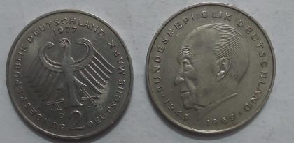 GERMANY Deutsche 2 MARK 1977 (USED) | Indian Postage Stamps | Indian Coins | Old Indian Currency | Rare Indian Coins | Numismatic Collection India