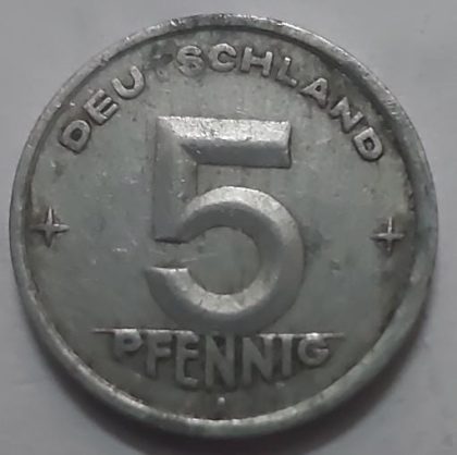 GERMANY Deutsche 5 MARK 1949  (USED) | Indian Postage Stamps | Indian Coins | Old Indian Currency | Rare Indian Coins | Numismatic Collection India