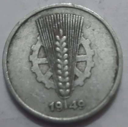 GERMANY Deutsche 5 MARK 1949  (USED) | Indian Postage Stamps | Indian Coins | Old Indian Currency | Rare Indian Coins | Numismatic Collection India - Image 2
