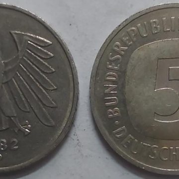 GERMANY Deutsche 5 MARK 1982  (USED)
