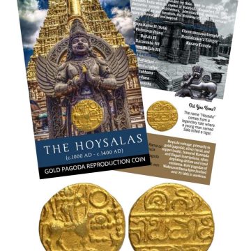The Hoysalas-Gold Pagoda (Kannada Script) Dynasty Gold-Plated Reproduction ATM card Type/Limited Edition