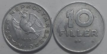 HUNGARY 10 Filler 1970 (used)
