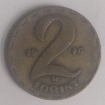 HUNGARY 2 FORINT 1976(used)