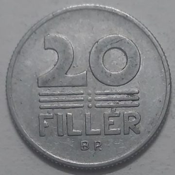 HUNGARY 20 Filler 1968 (used)