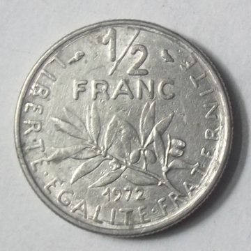 Half Franc 1972 Liberte Egalite Fraternite(used)