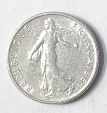 Half Franc 1972 Liberte Egalite Fraternite(used) | Indian Postage Stamps | Indian Coins | Old Indian Currency | Rare Indian Coins | Numismatic Collection India - Image 2