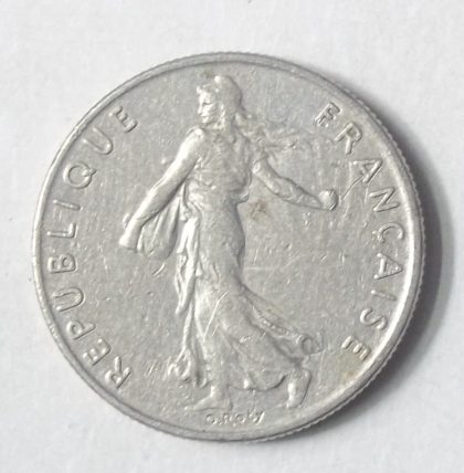 Half Franc 1986 Liberte Egalite Fraternite(used) | Indian Postage Stamps | Indian Coins | Old Indian Currency | Rare Indian Coins | Numismatic Collection India - Image 2