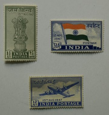1947 Complete year pack 3 Stamp (Hinged/Gum washed)