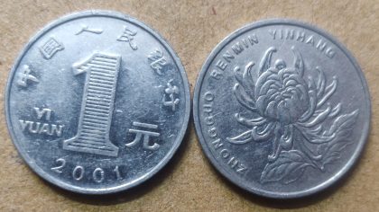 CHINA 1 YUAN 2001(used) Old Foreign Coins | Rare Foreign Coins | Numismatic Collection