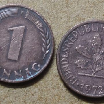 GERMANY 1 PFENNIG 1972(USED)