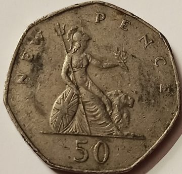 50 New Pence Elizabeth II 1978(used)