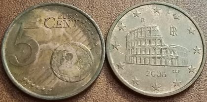 5 Cent EURO  2006_(used) | Indian Postage Stamps | Indian Coins | Old Indian Currency | Rare Indian Coins | Numismatic Collection India