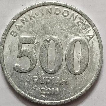 INDONESIA 500 RUPIAH 2016 (Used)