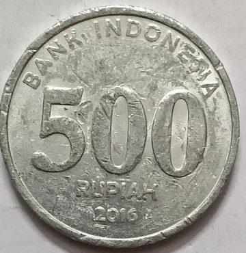 INDONESIA 500 RUPIAH 2016 (Used)
