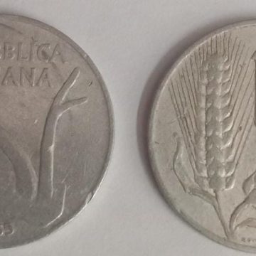 ITALY 10 LIRE 1955 Aluminium Coin (used)