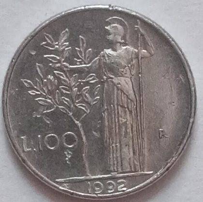 ITALY 100 LIRE 1992 (used) | Indian Postage Stamps | Indian Coins | Old Indian Currency | Rare Indian Coins | Numismatic Collection India